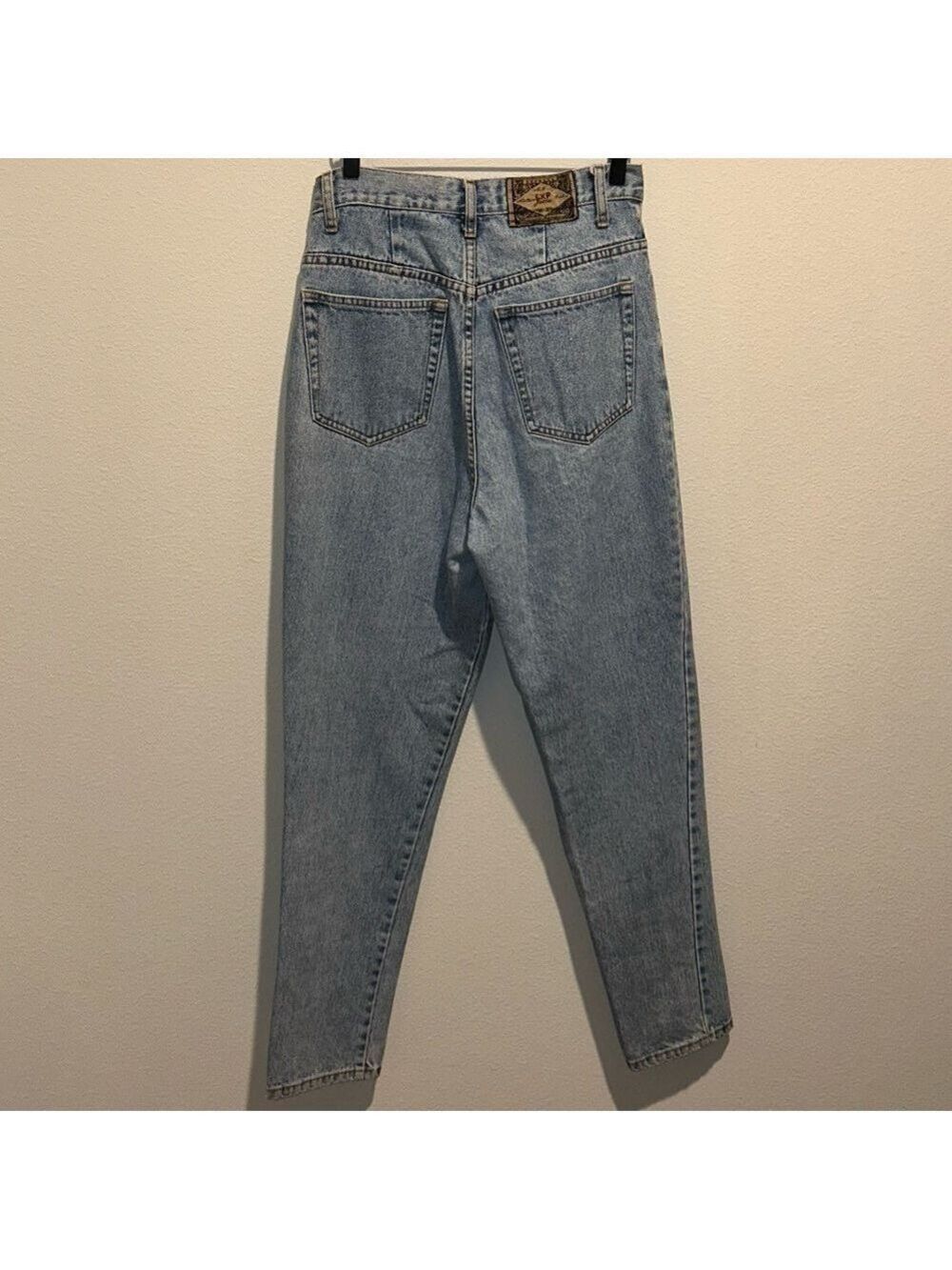 Vintage 90s Express Women’s Blue Jeans - High Rise, Slim Fit, Tapered Leg - Picture 2 of 9